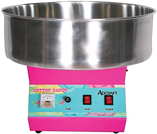 Adcraft COTND-21 21-Inch Cotton Candy Machine Without Drawer, Stainless Steel, 120v