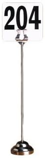 American Metalcraft HPCH12 Harp-Style Weighted Number Stand, 12-Inches