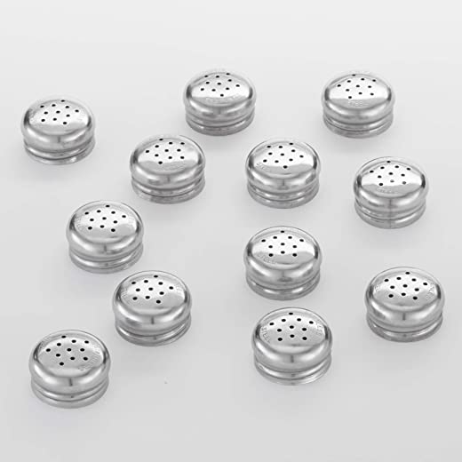 American Metalcraft TOPPNS1 Salt and Pepper Replacement Top for Glass Shake (Fits Model PNS24), One Dozen