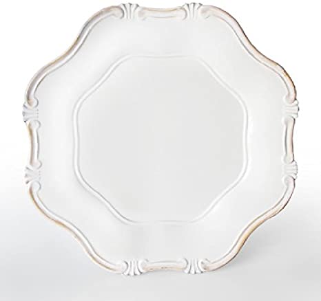Charge It by Jay Charger Plate, White Baroque