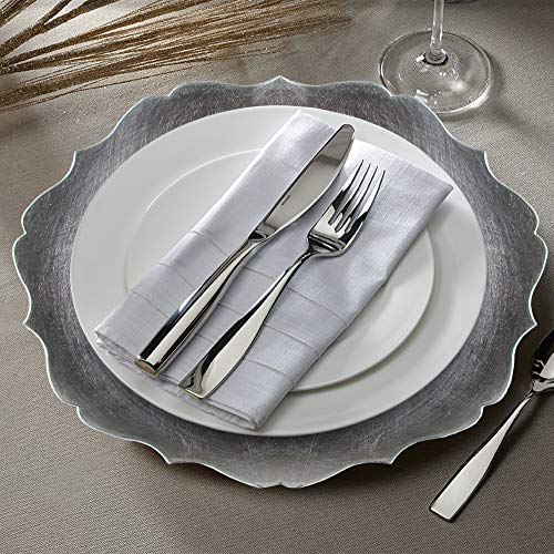 ChargeIt by Jay Scallop Charger Plate, Silver