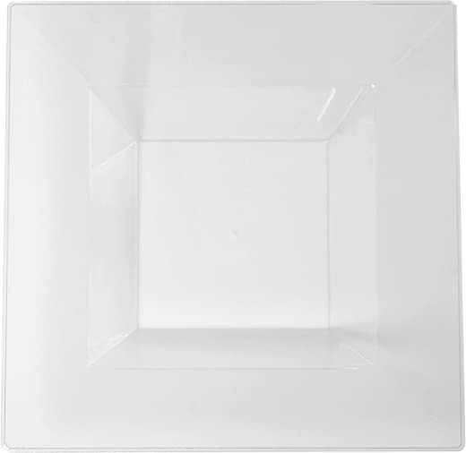 Fineline 12 oz Square Bowl Clear (Case of 120) (10 x 12), Clear