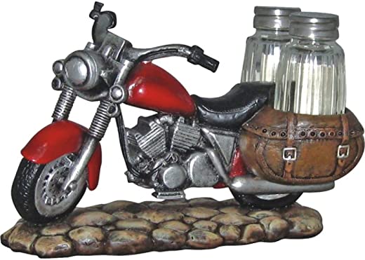 Indian Handicrafts Resin Motorcycle Salt and Pepper Holder