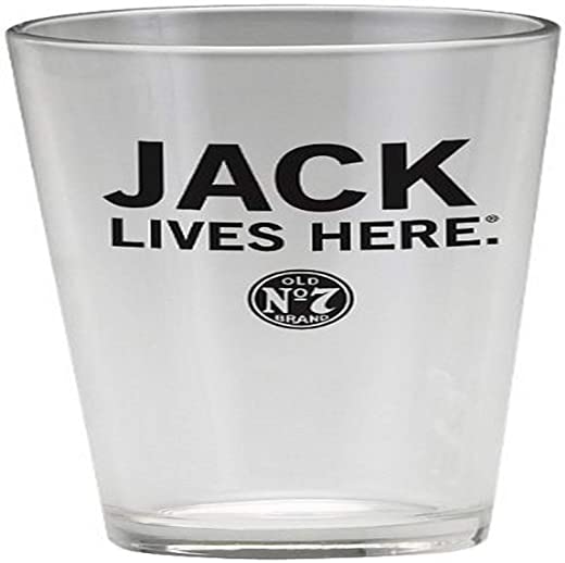 Jack Daniel’s Licensed Barware Jack Lives Here Mixing Glass, 16 oz, Clear