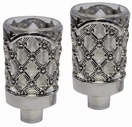 Majestic Giftware CH100 Neronim Candle Holder, 3-Inch, Silver Plated