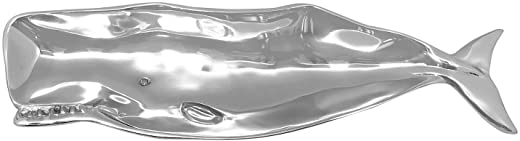 Mariposa Nantucket Whale Small Dish, Silver