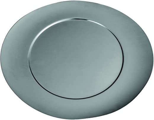 Mepra AZ230617S Oval Charger cm 34X31 Due Ice, Stainless Steel