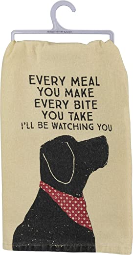 Primitives by Kathy Rustic Dish Towel, 28″ x 28″, I’ll Be Watching You