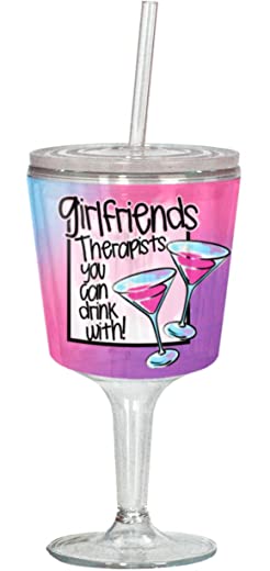 Spoontiques Girlfriends Goblet, Pink