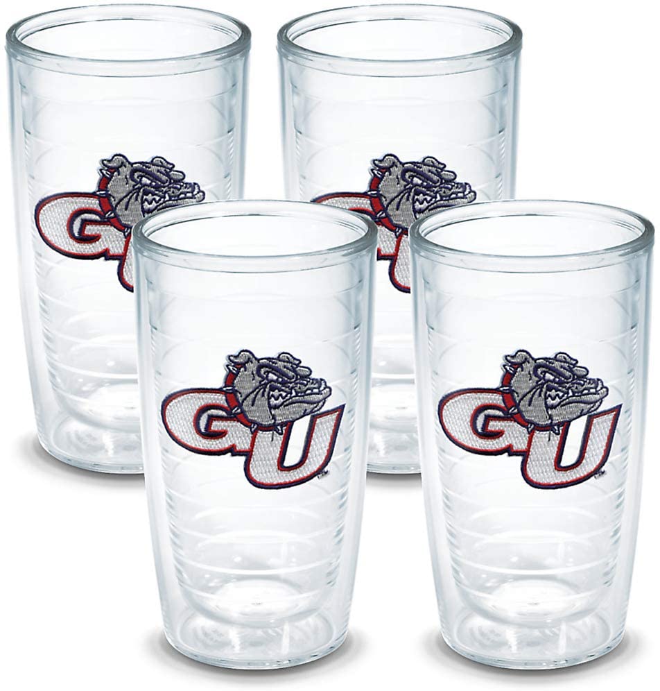 Tervis Tumbler Gonzaga University 16-Ounce Double Wall Insulated Tumbler, Set of 4