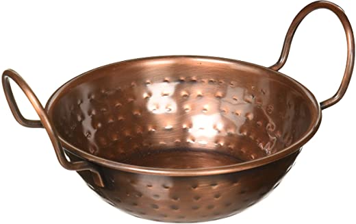 Thirstystone NS35902 Urban Farm Small Copper Finish Balti Dish w/Handles, Large