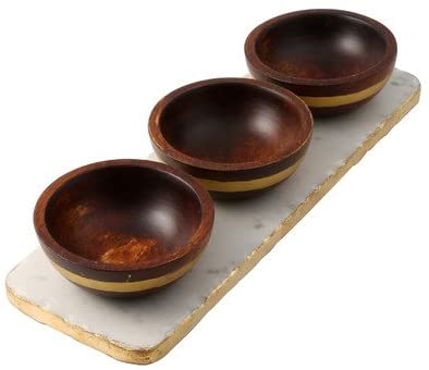 Thirstystone Old Hollywood Condiment Set, One Size, Wood