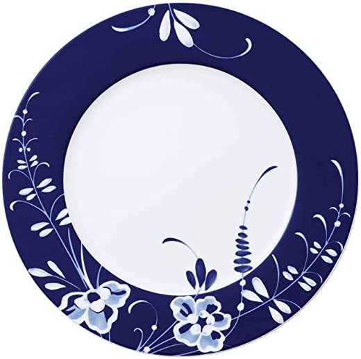 Villeroy & Boch Old Luxembourg Brindille Buffet Plate, 11.75 in, White/Blue