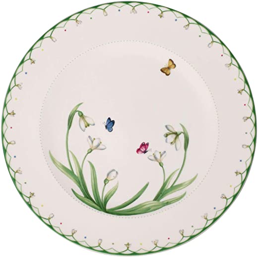 Villeroy & Boch Spring Buffet Plate, 12.5 in, White/Colored