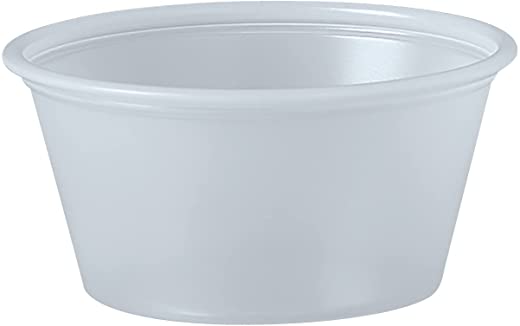 Dart P200N 2 oz Translucent PS Portion Container (Case of 2500)
