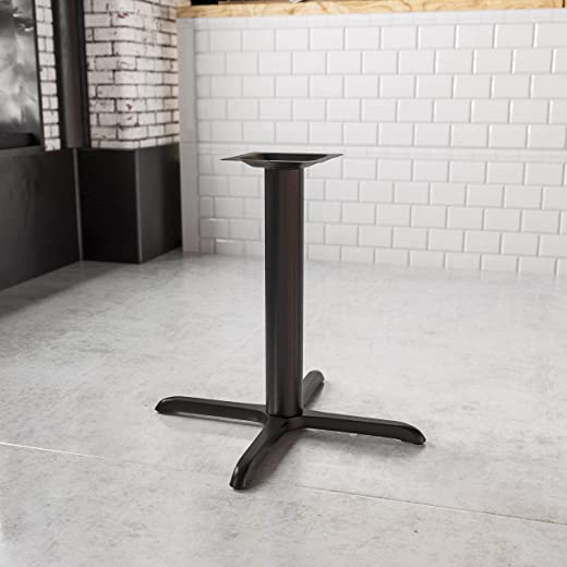 Flash Furniture 33” x 33” Restaurant Table X-Base with 4” Dia. Table Height Column