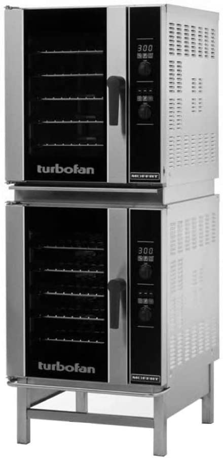 Moffat E33D5/2 Turbofan Electric Double Stacked Convection Oven, (5) Half-Size Sheet Pan Capacity With Digital Controls