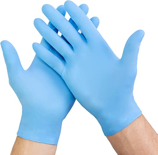 Titanfine Powder-Free Nitrile Disposable Exam Gloves, Industrial Medical Examination, No Latex Rubber, Non-Sterile, Food Safe, Textured Fingertips,…