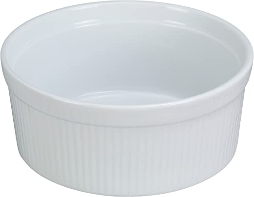 Yanco SF-112 Souffle Bowl, Fluted, 12 oz Capacity, 4.5″ Diameter, 2.25″ Height, Porcelain, Super White, Pack of 24
