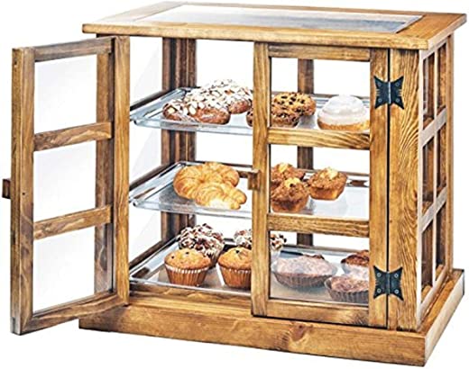 Cal-Mil 3621-99 Paneled Bakery Case, 23″ Height, 17″ Width, 25″ Length, Reclaimed Wood, Madera