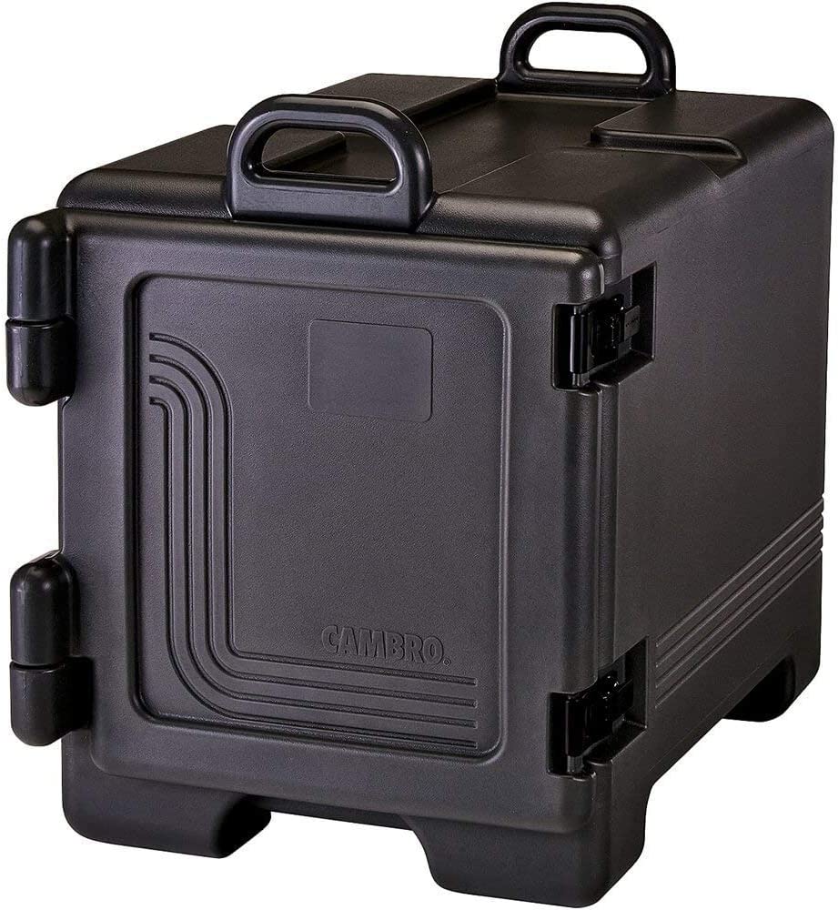 Cambro 300UPC-110 Black Ultra Front Loading Insulated Food Pan Carrier with Handles