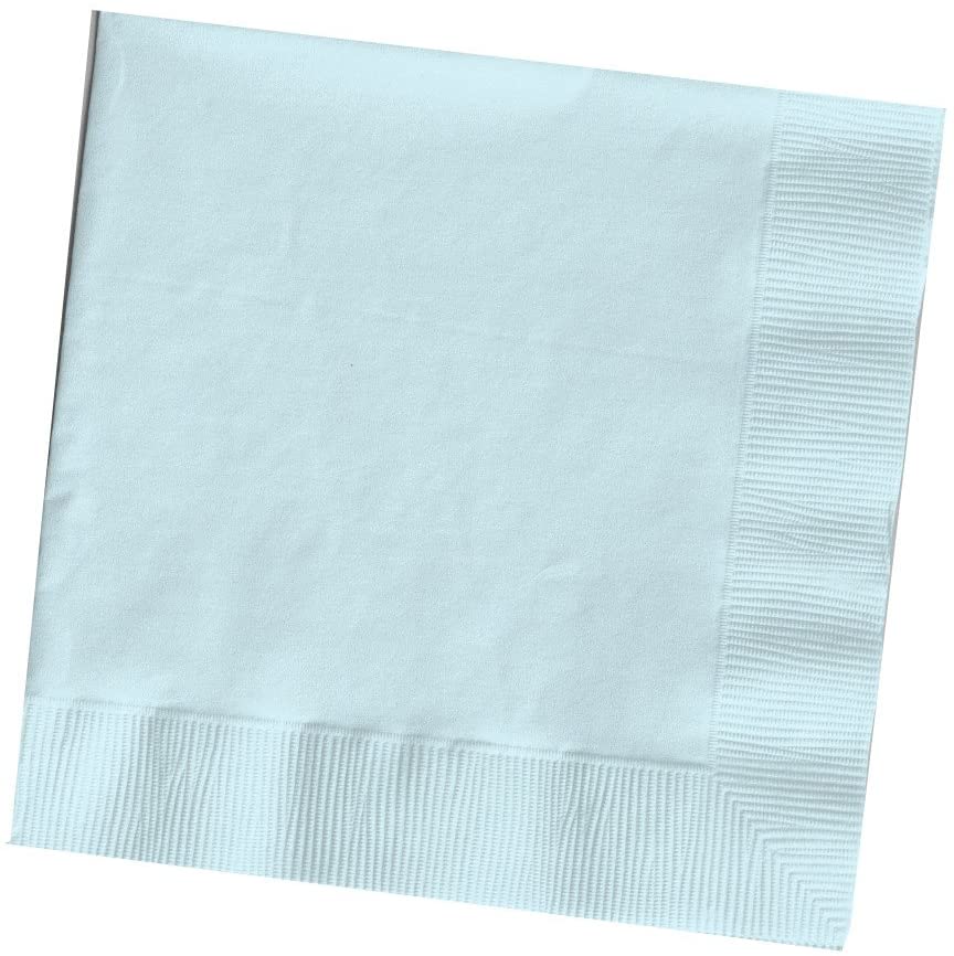 Creative Converting DINNER NAPKINS 3PLY 1/4FLD, 25 Count, Pastel Blue