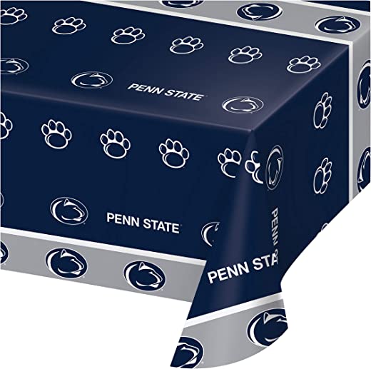 Creative Converting Pennsylvania State University Plastic Tablecloth, Azul