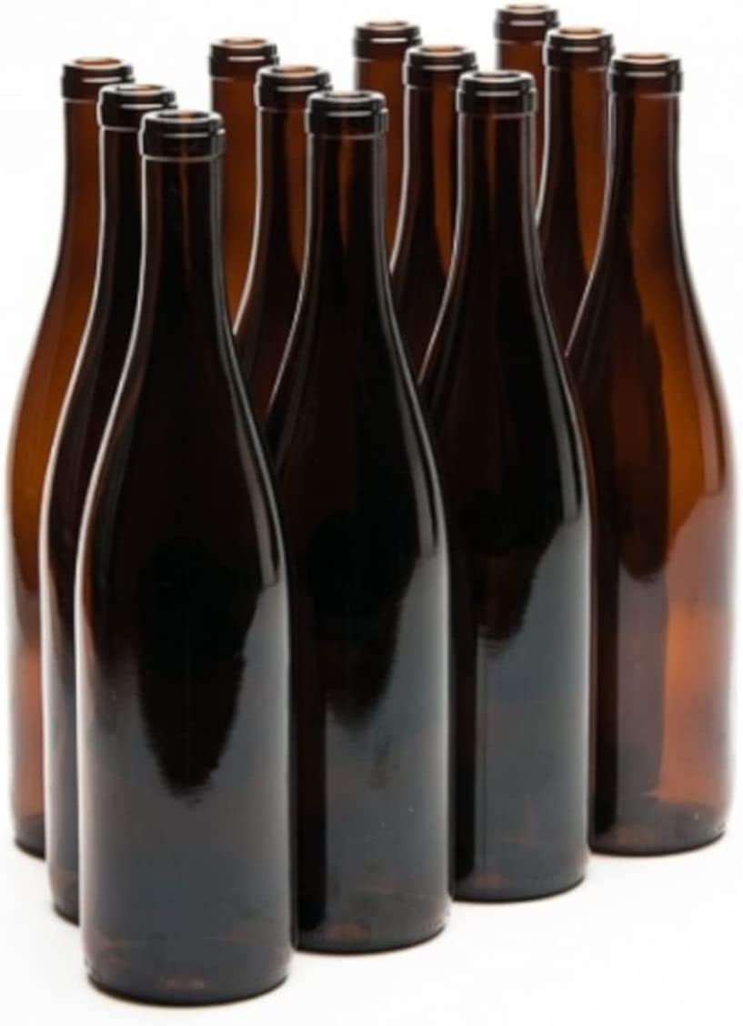 FastRack W13-Amber-Case of 12, W13 Wine Bottles, Amber