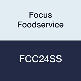 Focus Foodservice FCC24SS Caster Channels for Rigid Casters; Fits 24″ Shelves, Stainless Steel