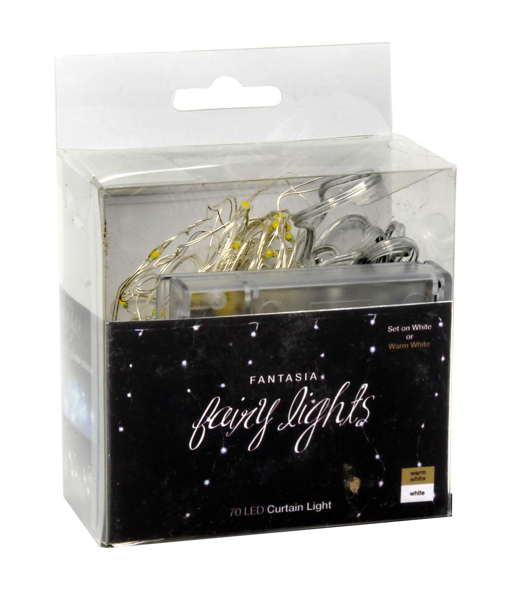 Fortune Products FFL-91DW-12 Fantasia Fairy Light String, 91 Dual LED’s, White/Warm White (Pack of 12)