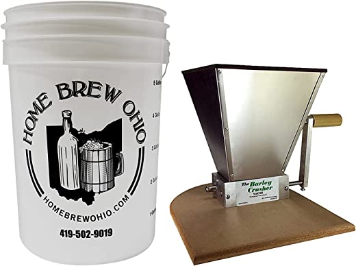 Home Brew Ohio Barley Crusher 7 lb. Hopper Including Bucket