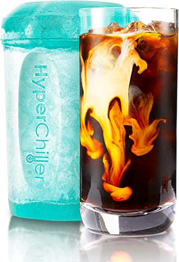 HyperChiller by Maxi-Matic Patented Instant Coffee/Beverage Cooler, Ready in One Minute, Reusable for Iced Tea, Wine, Spirits, Alcohol, Juice, 12.5…