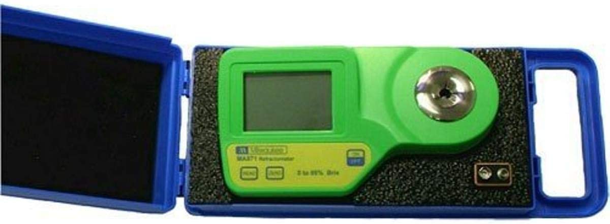 Milwaukee Instruments MA871-BOX Digital Brix Sugar Refractometer for General Measurements with Protective Padded