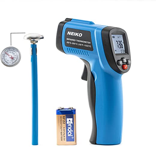 NEIKO 52911A Digital Infrared Thermometer | Non-Contact Temperature Gun | Instant Read -58℉~1022℉ (-50℃~550℃) | LCD Display | IR Laser Targeting |…
