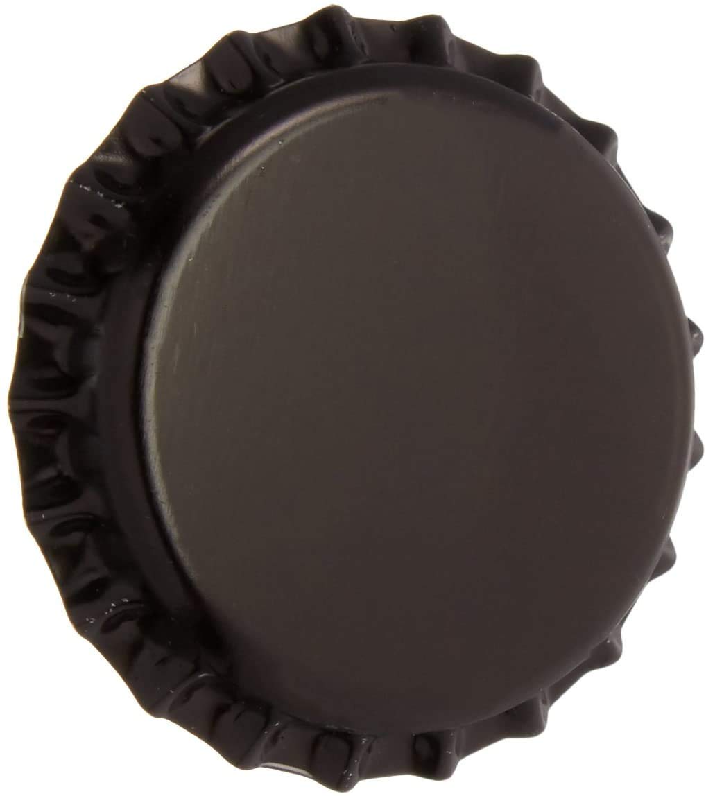 North Mountain Supply Beer Bottle Crown Caps – Black – Oxygen Barrier – 150 Count