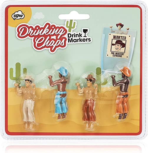 NPW Drinking Buddies Chaps, 4-Count, Assorted