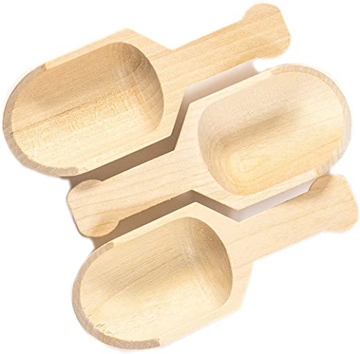 Perfect Stix Scoop 3-20 Mini Wooden Scoops, 0.25″ Height, 0.25″ Width, 3″ Length (Pack of 20)