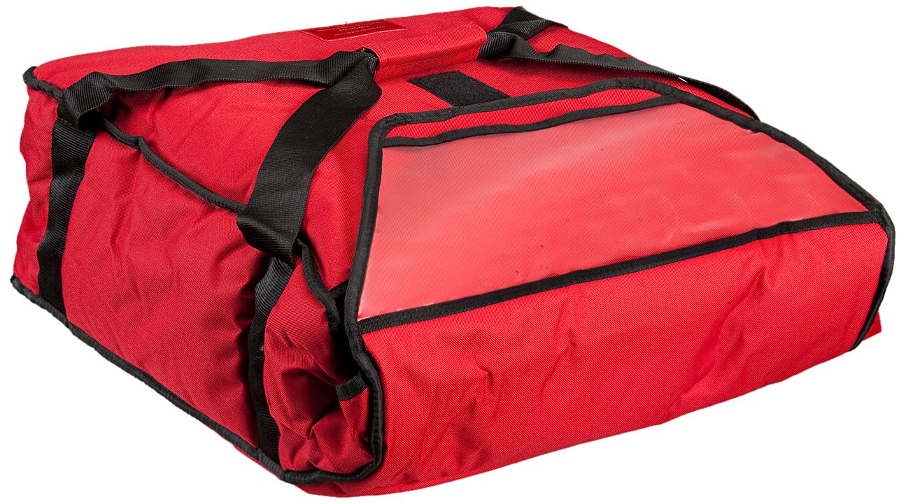 Polar Tech 811 RED Nylon Fabric Standard Thermo Insulated Pizza Carrier, 19″ Length x 17-1/8″ Width x 7-1/2″ Depth, Red