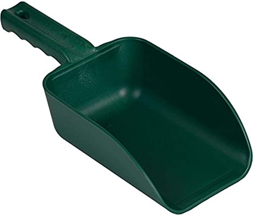 Remco 6400MD2 Green Polypropylene MD Metal Detectable Hand Scoop, 32 oz.