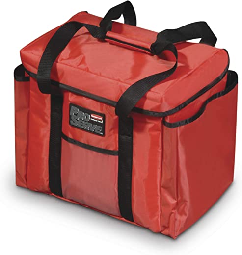 Rubbermaid Commercial Products-FG9F4000RED Insulated Pizza & Food Delivery Bag, Small, 15in x 12in x 12in, Red