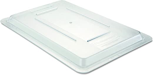 Rubbermaid Commercial Products Food Storage Box Lid for 2, 3.5, and 5 Gallon Sizes, Clear (FG331000CLR)