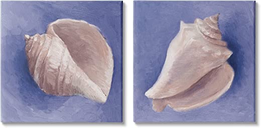 Stupell Industries Simple Classic Seashell Conch Still Life Painting, Design by Lanie Loreth
