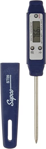 Supco ST09 Digital Pocket Thermometer, 2-1/2″ Stem, -40 to 392 Degree F