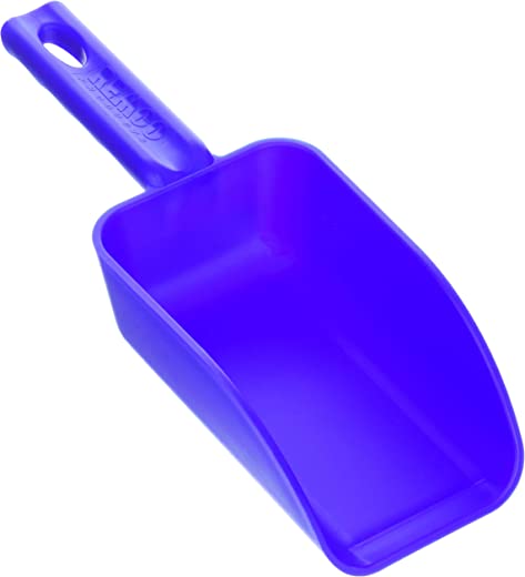 Vikan Remco 63003 Color-Coded Plastic Hand Scoop – BPA-Free Food-Safe Kitchen Utensils, Restaurant and Food Service Supplies, 16 oz, Blue