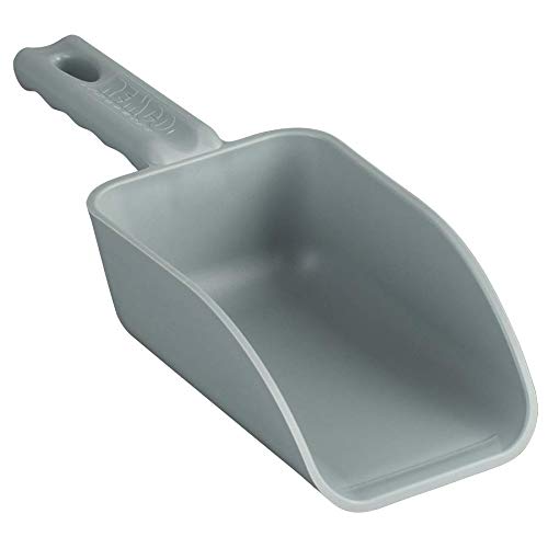 Vikan Remco 630088 Color-Coded Plastic Hand Scoop – BPA-Free Food-Safe Kitchen Utensils, Restaurant and Food Service Supplies, 16 oz, Gray