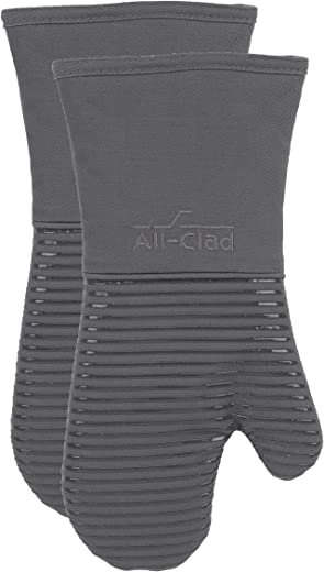 All-Clad PAC2SOM70 Oven Mitt, 2-Pack, Pewter