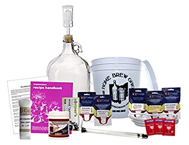 Home Brew Ohio Upgraded 1 Gallon Wine From Fruit Kit – Includes Mini Auto-Siphon
