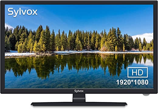 SYLVOX 27 Inch TV 12/24 Volt DC Full HD RV TV,1080P,Built-in DVD Player,for Home,RV Camper and Mobile Use, (RT27R2GNDA)