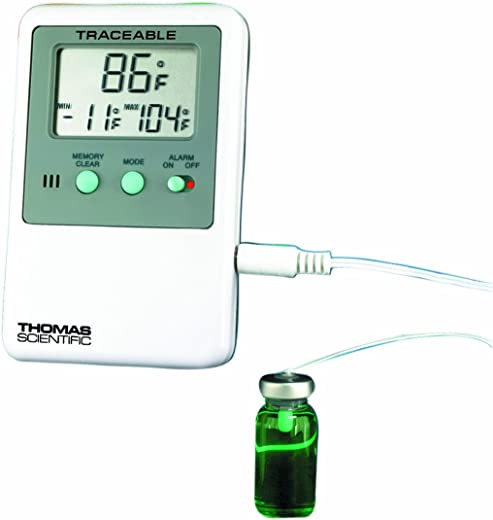 Thomas – 4527 Traceable Refrigerator/Freezer Plus Thermometer, with 5mL Vaccine Bottle Probe, -58 to 158 degree F
