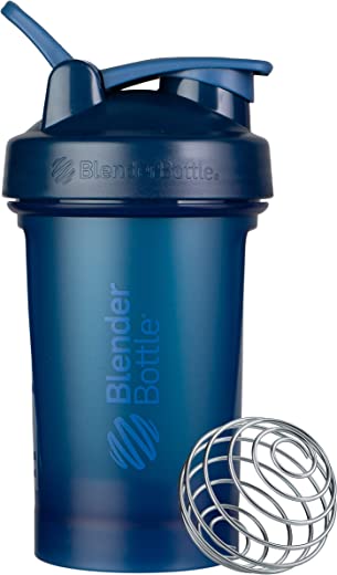 BlenderBottle Classic V2 Shaker Bottle Perfect for Protein Shakes and Pre Workout, 20-Ounce, Navy